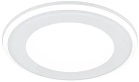AURA 14 | Stropné okrúhle zapustené biele LED svietidlo