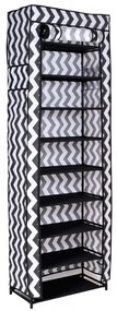 Textilná skriňa Lea - zebra