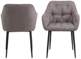 Jedálenská stolička Brooke III sivá