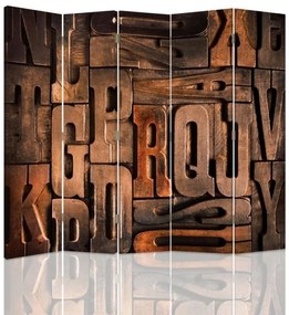 Gario Paraván Písmená Rozmery: 180 x 170 cm, Prevedenie: Klasický paraván