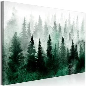 Obraz - Scandinavian Foggy Forest (1 Part) Wide Veľkosť: 90x60, Verzia: Premium Print