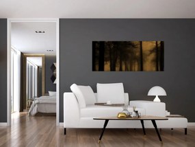 Obraz - Temný les (120x50 cm)