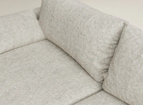 Béžová ženilková rozkladacia/s úložným priestorom rohová pohovka (pravý roh/s leňoškou) Leon – Maison de Rêve