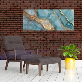 Obraz - Tyrkysový mramor (120x50 cm)