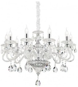 Ideal Lux - Krištáľový luster na reťazi NEGRESCO 8xE14/28W/230V pr. 73,5 cm číra