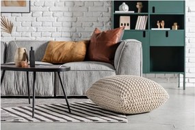 Červený pletený taburet Knit – Bonami Essentials