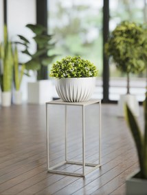STOJAN NA KVETINÁČ SIMPLE 40X24X24 CM BÉŽOVÁ