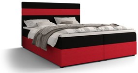 Manželská posteľ Boxspring 180 cm Locos Comfort (tmavohnedá + červená) (s matracom a úložným priestorom). Vlastná spoľahlivá doprava až k Vám domov. 1056132
