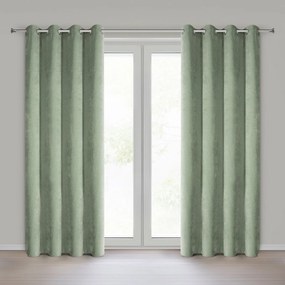ZÁVES NA KRÚŽKOCH VANI 140X250 CM TMAVOMÄTOVÁ
