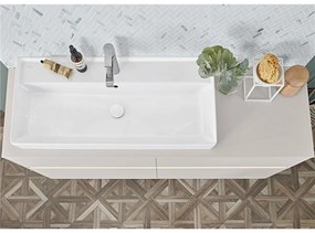 VILLEROY &amp; BOCH Collaro umývadlo na skrinku s otvorom, s prepadom, spodná strana brúsená, 1000 x 470 mm, biela alpská, 4A331G01