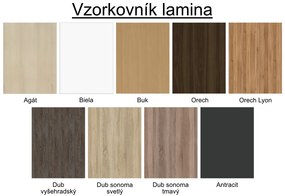 Nabytekmorava Zásuvková komoda Beta HIT 6 farba lamina: orech lyon 9614