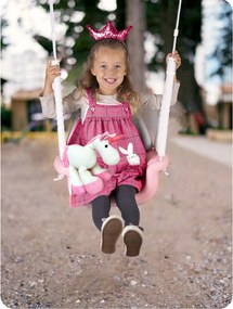 Medvedík 3v1 vedro hojdačka Ricokids ružová