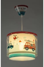 Dalber D-60612 - Detský luster POLICE 1xE27/60W/230V