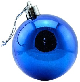 DECOLED Plastové loptičky, 6 cm, modré, 12x lesklé, 12x matné