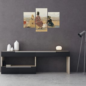 Obraz - Eugène Boudin, On the Beach, Trouville, reprodukcia (90x60 cm)