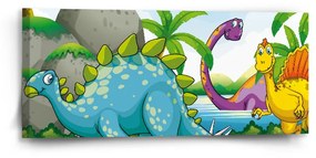 Sablio Obraz Dinosauri 3 - 110x50 cm