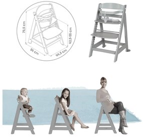 Taupe jedálenská stolička Miffy – Roba