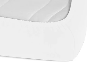 Jersey napínacie prestieradlo JR-031 Biele 180 x 220 - výška 20 cm