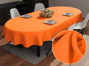 Biante Dekoračný oválny obrus Rongo RG-035 Oranžový 120x180 cm