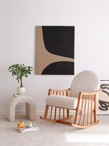 Elegantné hojdacie kreslo Harmonia Lux zo 100% bukového dreva - biela