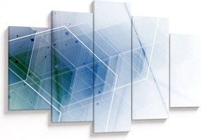 Obraz - Geometrické útvary (150x105 cm)