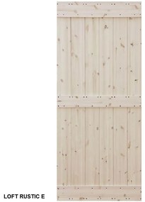 Dvere posuvné na mieru Loft Rustic E