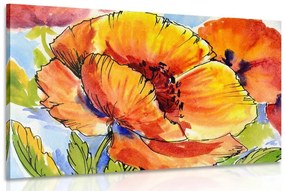 Obraz kytica makových kvetov - 120x80