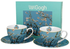 Porcelánová šálka s podšálkou Van Gogh Almond Blossom 250 ml sada 2ks