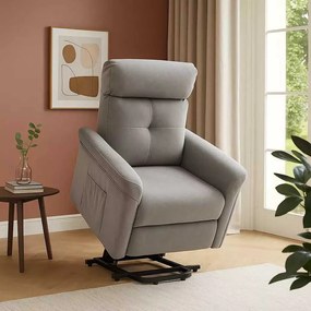 LuxuryForm DESIGN TV kreslo PEGAS s elektrickým polohovaním, masážou a výklopom - béžové