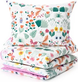 Krepové obliečky do postieľky Renforcé LUNETTA ružové Rozmer obliečky: 45 x 65 cm | 90 x 140 cm