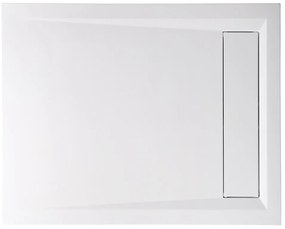 Polysan Polysan, VARESA sprchová vanička z liateho mramoru so záklopom, obdĺžnik 100x80x4cm, 71605