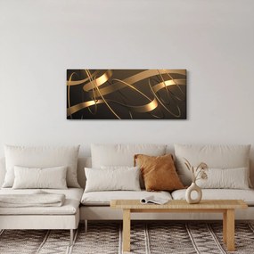 Obraz - Bronzové stuhy (120x50 cm)
