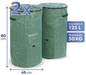 Zelené kompostéry v súprave 2 ks 125 l – Maximex