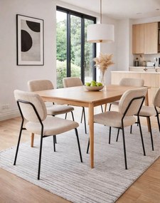 Jedálenská stolička Yogi, béžová