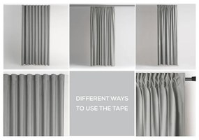 Sivý zamatový dimout záves 140x245 cm Pleat – Restilo