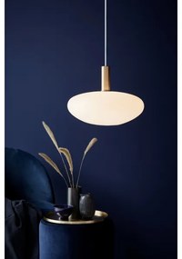 Nordlux - Luster na lanku ALTON 1xE27/60W/230V biela/čierna/mosadz