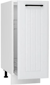 Skrinka do kuchyne Irma D30 Cargo + kôš Svetlo šedá Mat