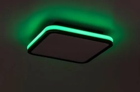 Rabalux 71399 funkčné stropné LED svietidlo Serkan 43W, čierna/biela