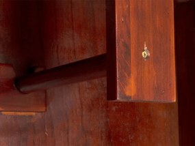furniture-nabytek.cz - Masívna šatníková skriňa Catana z borovice, lakovaná, hnedá – 75×44×190 cm
