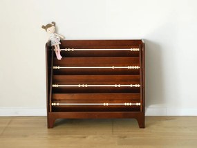 Montessori knižnica do detskej izby s počítadlom