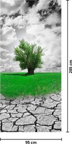 Fototapeta na dvere - Kus prírody v meste (95x205cm)