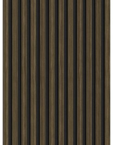 Mexen Lam-F, akustické stenové lamely 275 × 30 cm, plstený podklad 8 mm, technická dyha, eben kráľovský, S105-275307-3015-020
