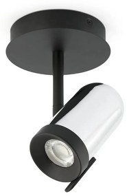 Faro 43531 - Bodové svietidlo ORLEANS 1xGU10/8W/230V strieborná/čierna