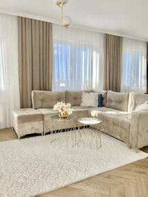 Koberec Rabbit 3D 02 CREAM rozmery koberec: 80x140 cm