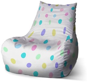 Sablio Sedací vak Bean Bodka vedľa bodky - 100 x 90 x 45 cm