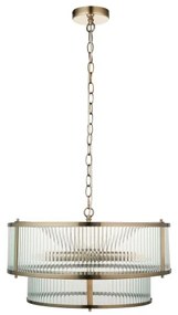 Endon 110944 - Závesný luster na reťazi RIDGETON 5xE14/6W/230V mosadz