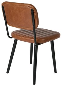 Koňakovohnedá jedálenská stolička Jake Worn – White Label