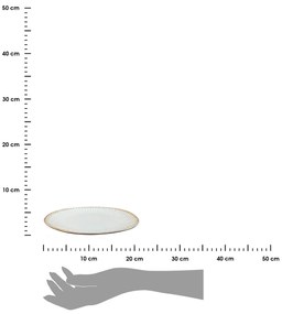 Keramický dezertný tanier Grau, (fi) 21 cm, sivá