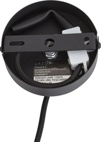 Dizajnová závesná lampa čierna so zeleným sklom - Kemner
