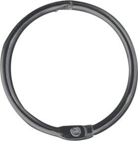 Matne čierne krúžky k sprchovému závesu v súprave 12 ks Ringo Small – Spirella